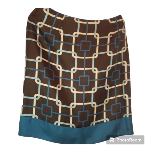 TALBOTS Petites Pure Silk skirt size 8 {Box2} - Picture 1 of 3